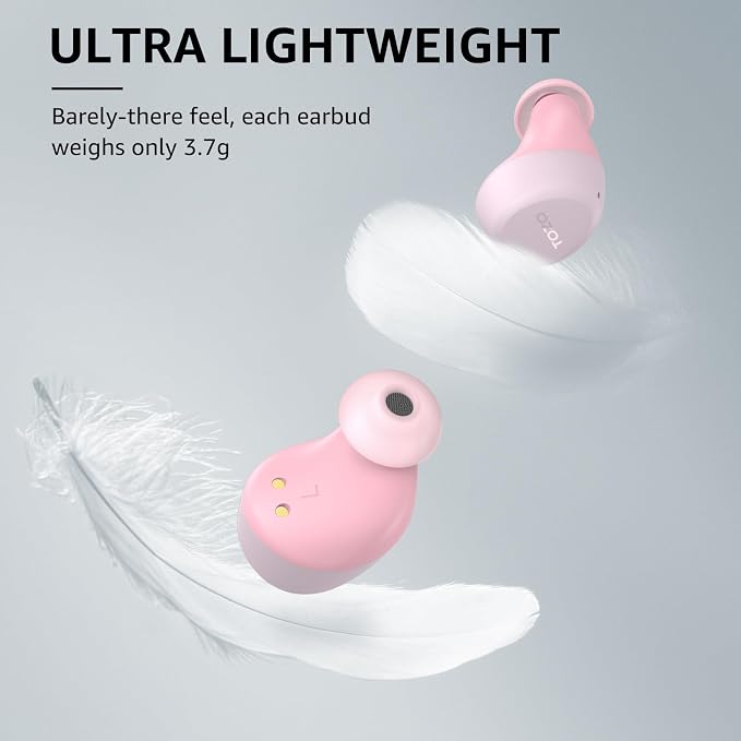 TOZO A1 Wireless Earbuds Bluetooth 5.3 Light Weight in Ear Headphones | IPX5 Waterproof, 2 Mics for AI Calls, Immersive Premium Sound Bass Ear buds with Charging Case, 32 Presets EQ via TOZO App - Image 3
