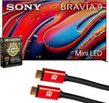 Sony K75XR90 BRAVIA 9 75 inch 4K HDR Smart QLED Mini-LED TV 2024 | Official USA Partner | with Deco Gear 4K HDMI 2.0 Cable x2 & CPS Exclusive 26 Month Protection Bundle (BEACH-CPS-263000) by Unknown