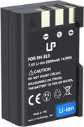 LP EN-EL9 EN EL9a Battery, 2000mAh Replacement Battery Compatible by LP
