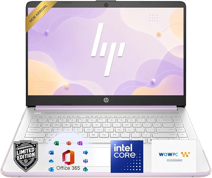 HP 14" Laptop, Intel N150 Processor, 4GB DDR5 RAM, 128GB SSD, Long Battery Life, 1TB Cloud Storage, Windows 11 with Microsoft 365 for Business, Students & Everyday Use by Unknown