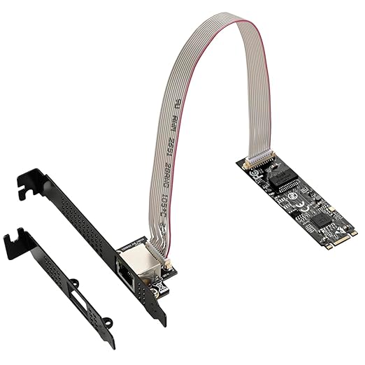 IO CREST M.2 M-Key PCI-e 3.0 Interface Single Port 5.0 Gigabit Ethernet Modules by IOCrest