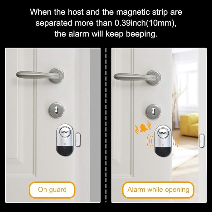 Door Alarms for Kids Safety, 120dB Loud Window Alarms for Home Security - Image 2