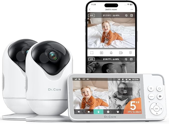 Dr.Care VistaView 5” Smart WiFi Baby Monitor by DrCare