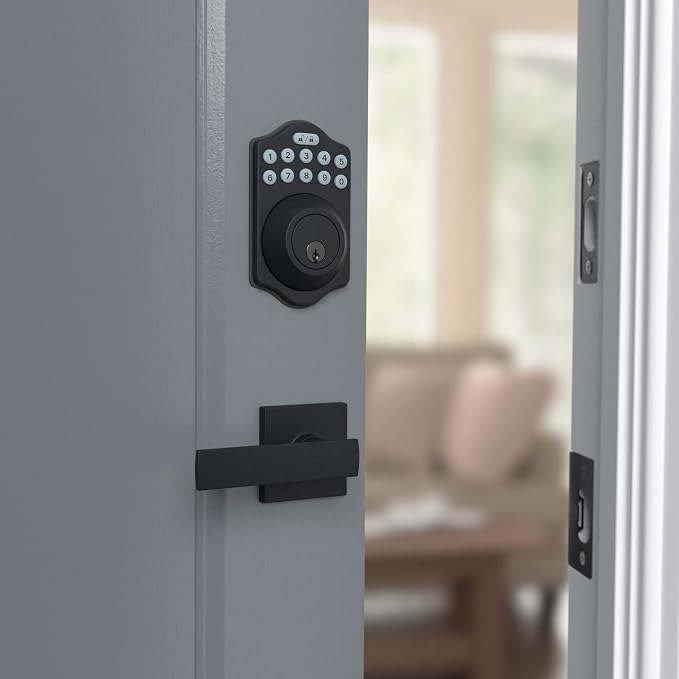 Amazon Basics Traditional Electronic Keypad, Keyless Entry Door Lock Deadbolt - Image 7