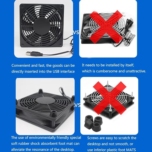 High Airflow 120mm USB Cooling Fan - Image 7