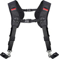 Double Shoulder Camera Strap Harness Quick Release Adjustable Dual Camera by ztowoto