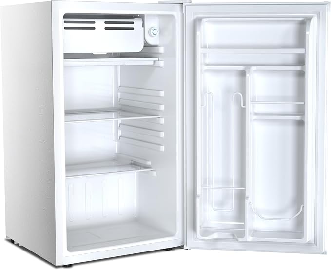 Antarctic Star 3.2 Cu.Ft. Mini Fridge with Freezer, Small Refrigerators with Adjustable Thermostat, Low Noise, Energy Saving, Compact Refrigerators for College Dorm, Office, Bedroom, Apartment, White - Image 8