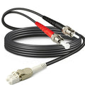 65ft / 20m Outdoor Armored OD-5mm OM1 LC to ST Fiber Cable, LC-ST Fiber Optic by Yunsufiberpro