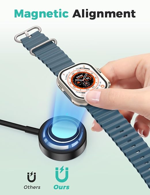 2026 Upgraded USB C for Apple Watch Charger Magnetic Fast Charging Cable - Image 3