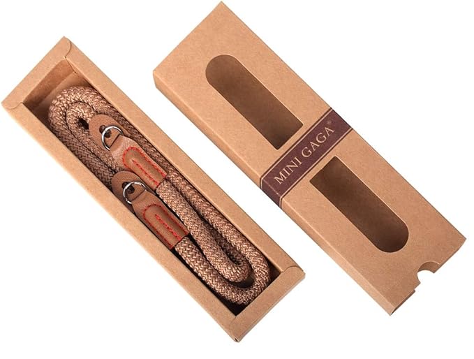 Vintage Handmade Cotton Leather Rope Camera Neck Strap - Image 5