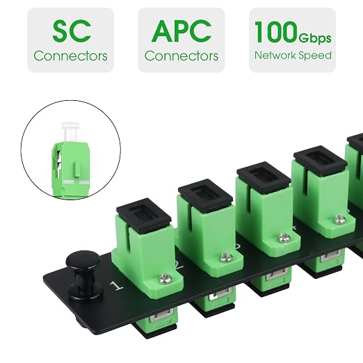 6 Simplex SCAPC Fiber Patch Panel - Image 2