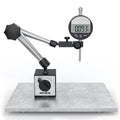HDLNKAK Electronic Digital Dial Indicator Gauge and Magnetic Base, 0-1 by HDLNKAK