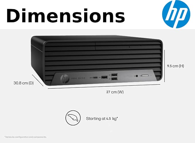 HP ProDesk 400 G9 SFF Business Desktop Computer, Intel CPU, 16GB RAM, 512GB PCIe SSD, Dual 4K Display Support, USB-C, HDMI, RJ-45, Wi-Fi, Wired Keyboard & Mouse, Windows 11 Pro - Image 4