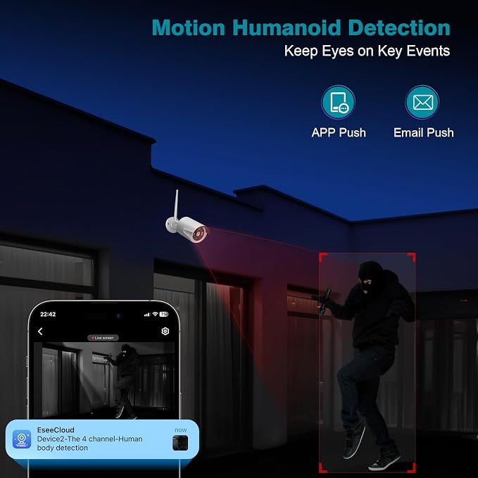 Wireless Security Camera System 16CH Expandable - Image 5