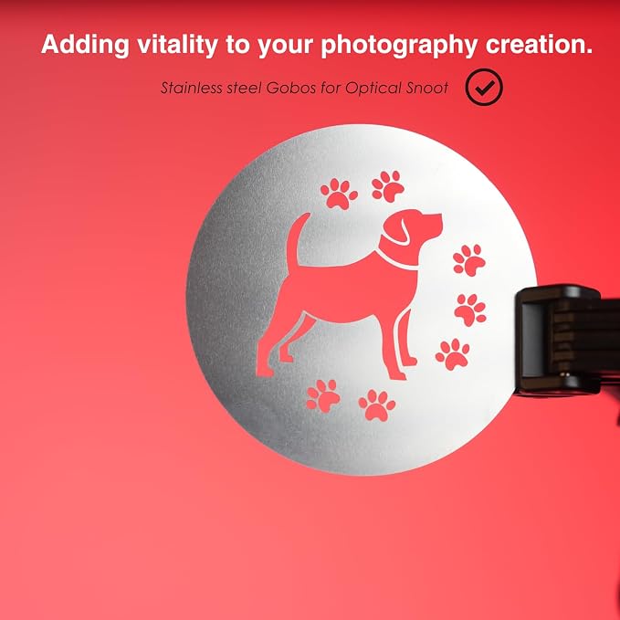 16Pcs Unique Round Gobos Kit for Optical Snoot, 86mm/3.4in Metal Plate Patterns - Image 3