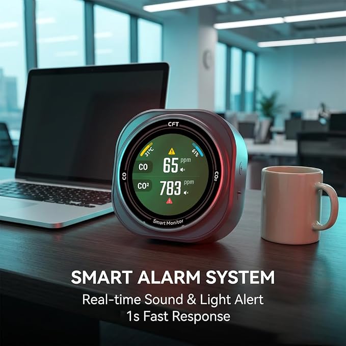 FABISENSE Smart Carbon Monoxide Detector, Portable Air Quality Monitor - Image 7