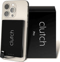 Clutch Pro – World's Thinnest iPhone Charger – Portable Power Bank 5000mAh – Magnetic Built-in Lightning Cable – TSA Approved Travel Charger – iPhone 14 & Earlier – Black by ClutchCharger