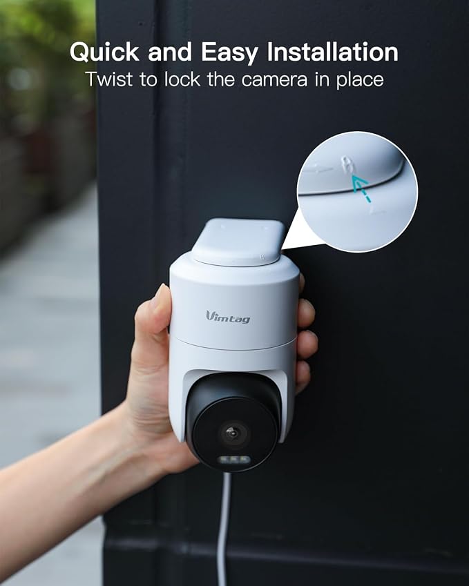 VIMTAG 2.5K 4MP Outdoor Security Camera, Pan/Tilt WiFi Home CCTV Camera - Image 14