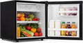 Compact Mini Fridge with Freezer, 1.7Cu.Ft Single Reversible Door Refrigerator w/7-Level Adjustable Thermostat, Quiet Small Fridge w/Removable Drip Tray for Dorm, Bedroom & Apartment (Black) | Single Reversible Door Refrigerator w/7-Level Adjustable Th... by ArlimeDirect