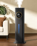 Humidifiers for Bedroom, 2.1Gal/8L Humidifier large room with Essential Oil Diffuser, Top Fill Whole House Cool Mist Humidifiers for Plants Baby Kids Adults(Black) by Bigcapacitybigpeaceofmind