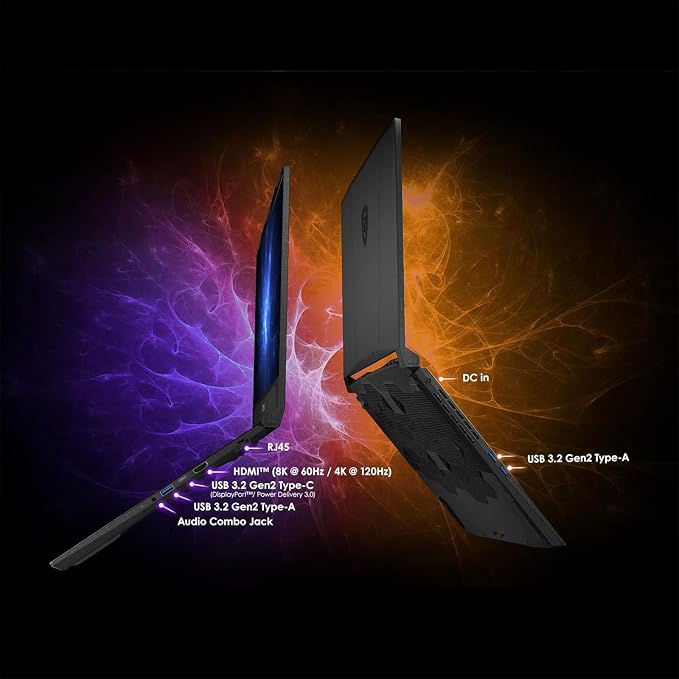 msi Katana 15 HX Gaming Laptop, Intel i7-14650HX, NVIDIA Geforce RTX 5070 | 15.6" QHD 165Hz Display, 16GB DDR5 RAM, 1TB SSD, Wi-Fi 6E, RGB Backlit, Cooler Boost 5, Win 11 Home, w/1TB Portable HDD - Image 8