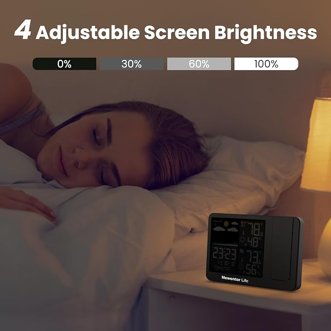 Newentor Projection Alarm Clock, Projection Clock - Image 5