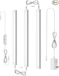 ASOKO Under Cabinet Led Light Plug in, Dimmable Daylight White 4500K, 3 Pack 12 by ASOKO