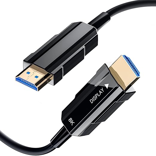 8K HDMI 2.1 Cable 250ft, Long Fiber Optic HDMI Cable, Ultra High Speed Thin by RUBMUD