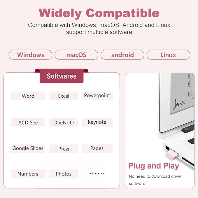 Norwii N26 Wireless Presentation Clicker, Presentation Remote, PowerPoint - Image 6