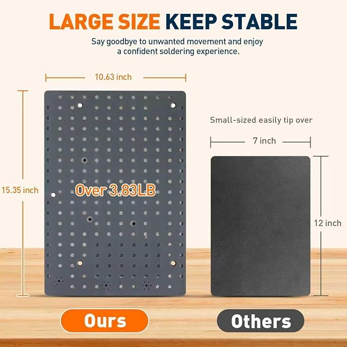 Silicone Mat Helping Hands Soldering Station, 30X/10X Magnifying Glass - Image 6