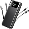 Portable Charger, 50000mAh Power Bank with Built in Cables, 22.5W Fast Charging Battery Pack, Portable Phone Charger for Travel Camping Essential,PowerBank Compatible with iPhone 17/16/15/14-Dark by OHOVIV