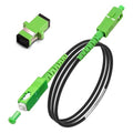 7 Meters Armored SC/APC to SC/APC Fiber Optic Internet Cable, Single Mode Patch by Bangun