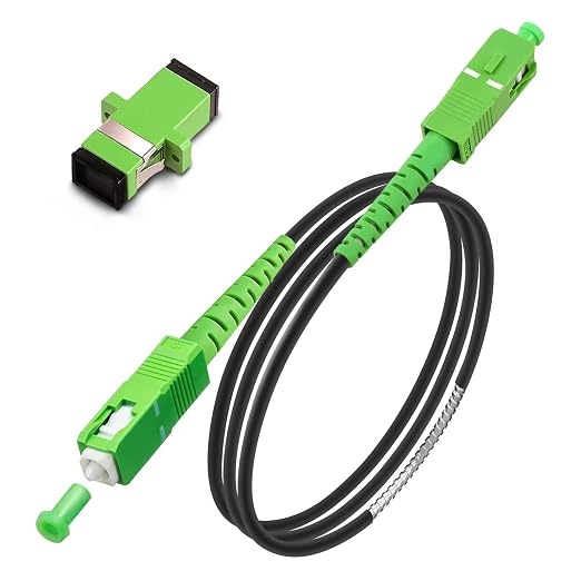7 Meters Armored SC/APC to SC/APC Fiber Optic Internet Cable, Single Mode Patch by Bangun