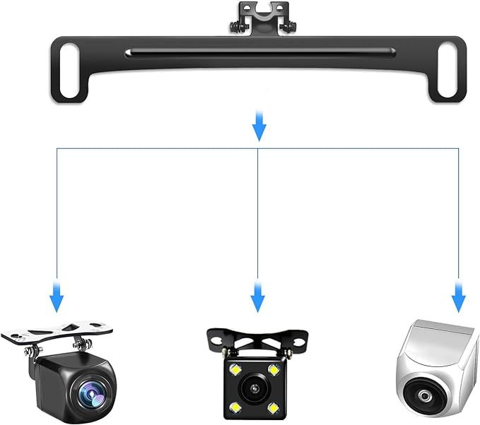 Pixelman Universal Car Rear View Camera License Plate Bracket, Upgraded Full - Image 4