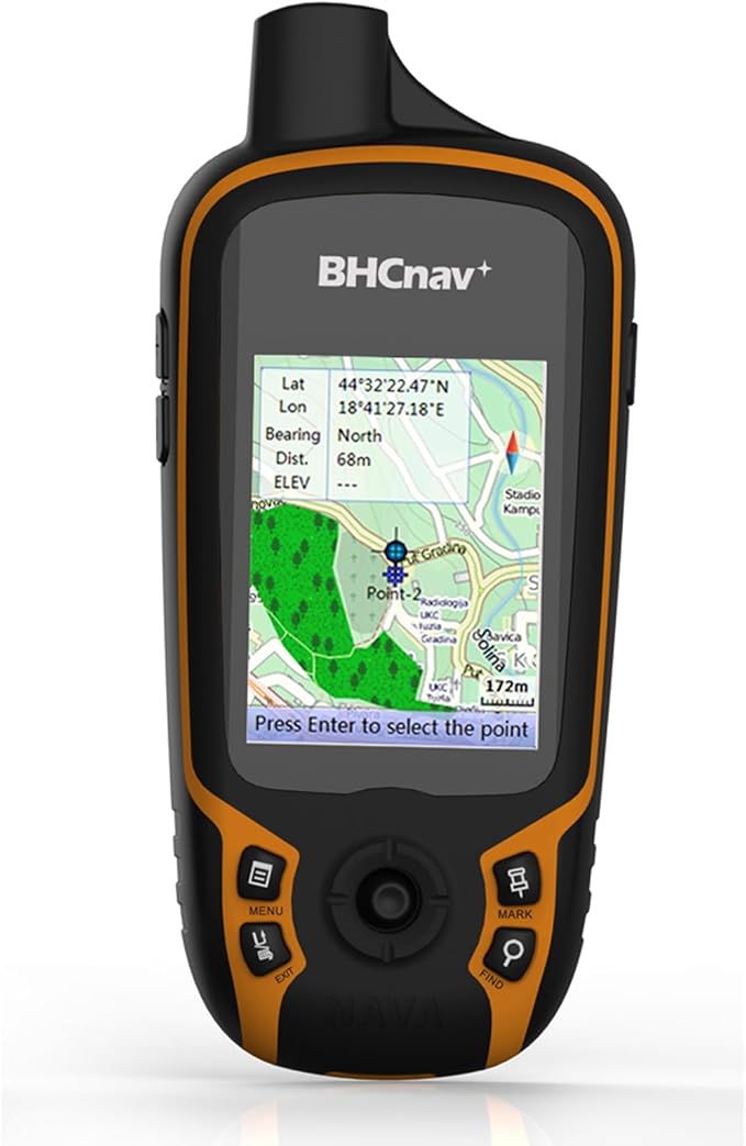 NAVA F30 Handheld GPS Navigation Device, Colorful Map Display, Land Accuracy by BHCnav