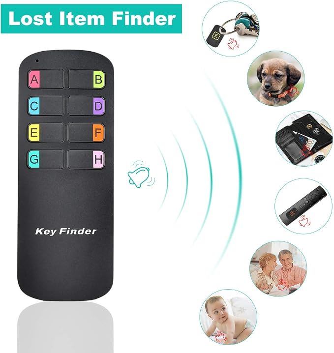 Key Finder Locator Tags, Lost Remote Finder Make Noise, TV Remote Control Finder - Image 3