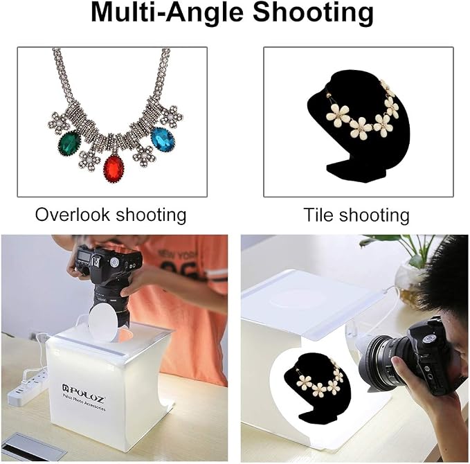 Photo Light Box 10" Portable Folding Photography Light Tent kit - Image 3