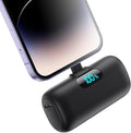 Mini Portable Charger for iPhone 14/13 Series,Upgraded 5000mAh PD Fast Charging Battery Pack,LCD Display Cute Power Bank Portable Phone Charger for iPhone 14/14 Pro Max/13/12 Pro/11/XS/XR/X/8/7/6 by HETP
