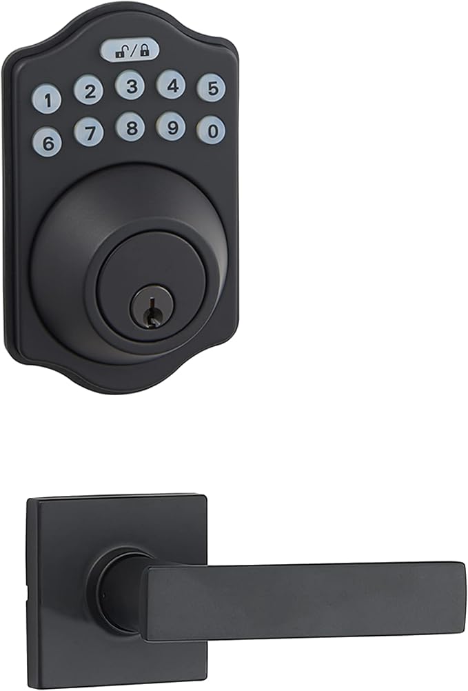 Amazon Basics Traditional Electronic Keypad, Keyless Entry Door Lock Deadbolt - Image 2