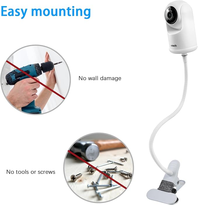 Clamp Baby Monitor Mount for VTech Advanced HQ Max Baby Monitor Camera - Image 3