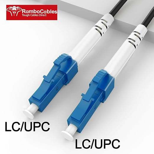 330 Feet Outdoor Simplex Fiber Optic Cable, OS2 LC to LC Single Mode Fiber - Image 2