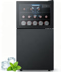 Electactic 2.6 Cu.Ft Mini Fridge with Freezer, 2 Door Compact Refrigerator, Freestanding Beverage Wine Cooler for Bedroom, Office, Home, Reversible Door, Adjustable Thermostat,Black by Electactic