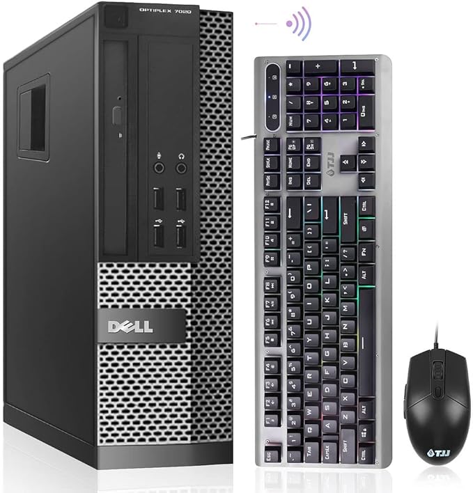 Dell OptiPlex 7020 Desktop Computer, 16GB Ram 256GB SSD, Intel Quad Core i7 4790 up to 4.0GHz, AC8260 Built-in WiFi 5, Dual Monitor Supported, DVD-RW HDMI Windows 11 Pro (Renewed) by Amazon+Renewed