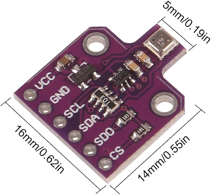 ACEIRMC BME680 Digital Temperature Humidity Pressure Sensor Breakout Board - Image 6