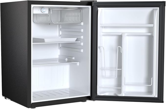 Antarctic Star 2.56 Cu.Ft. Mini Fridge with Freezer, Small Refrigerators with Adjustable Thermostat, Low Noise, Energy Saving, Compact Refrigerators for College Dorm, Office, Bedroom, Stainless Steel - Image 8