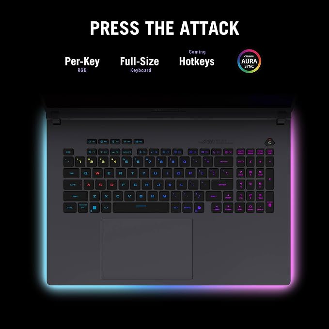 ASUS ROG Strix G18 Gaming Laptop RTX 5060, 32GB DDR5, 2TB SSD, Wi-Fi 7 | Intel Ultra 9 275HX(32MB Cache), 18” 2.5K 240Hz Display, Win 11 Pro, Backlit KB, BT 5.4, Headset and Mouse Set - Image 8