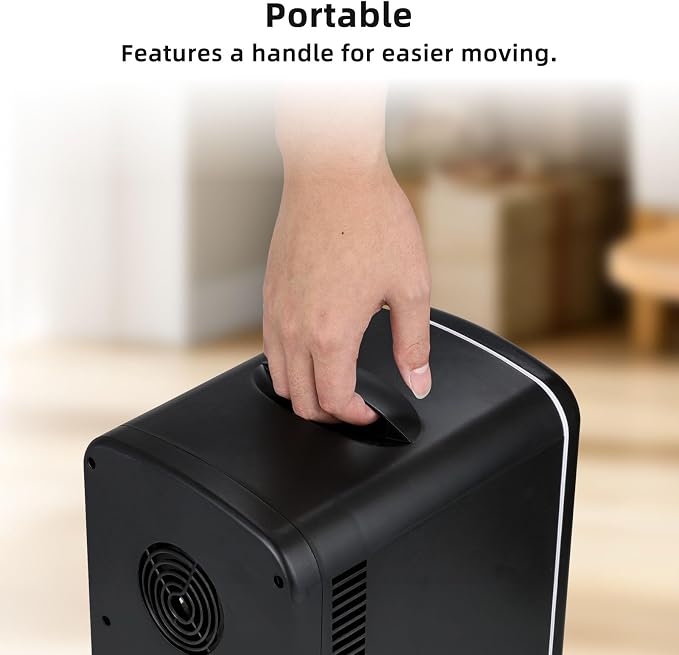 Antarctic Star 4L/6 Can Portable Mini Fridge,Personal Compact Refrigerator,Small Cooler for Food,Drinks or Skin Care, AC/DC for Bedroom, Car, Office & Dorm, Black - Image 4