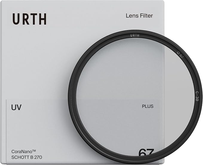 Urth 55mm UV Lens Filter — 30-Layer Nano-Coated, HD Optical Glass UV Camera by Urth