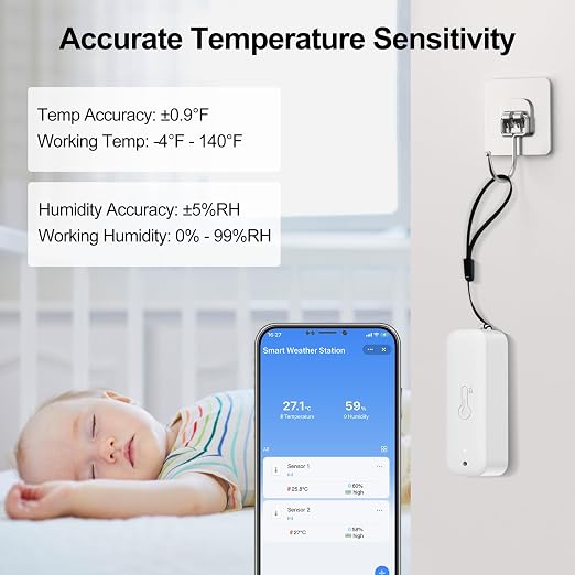 eMylo WiFi Thermometer Hygrometer 3 Pack - Image 4