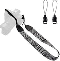 Camera Strap Canvas BlackWhite Shoulder Strap by WANBY